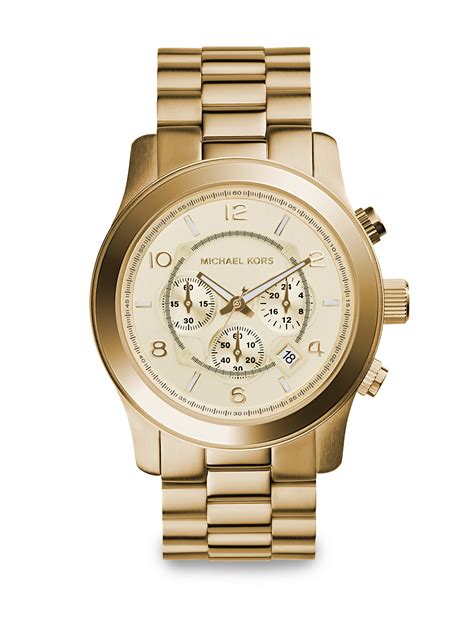 michael kors oversized runway watch.